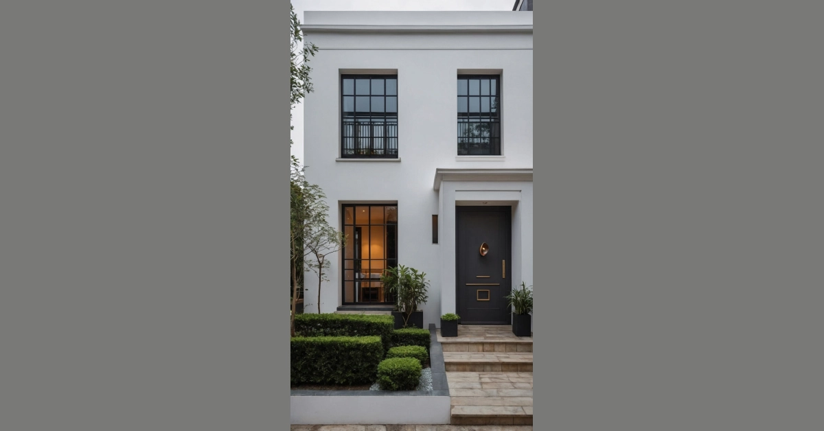 Flourishing Exteriors: 13 Box House Ideas with Plants and Paint