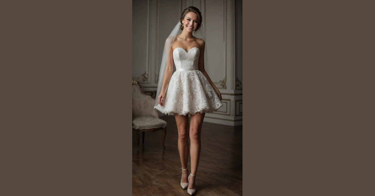 Dance and Dazzle: 07 Short Second Wedding Dress Ideas for the 40+ Fabulous Bride